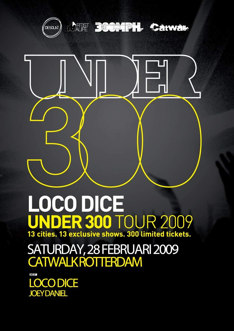 Loco dice Under 300 Tour 2009 - Página frontal