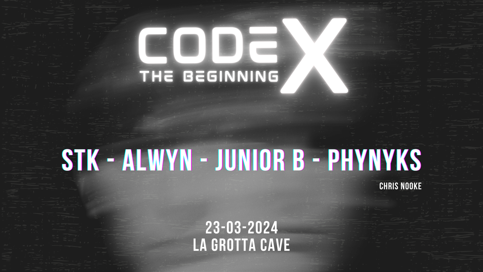 Code X - The Beginning - フライヤー表