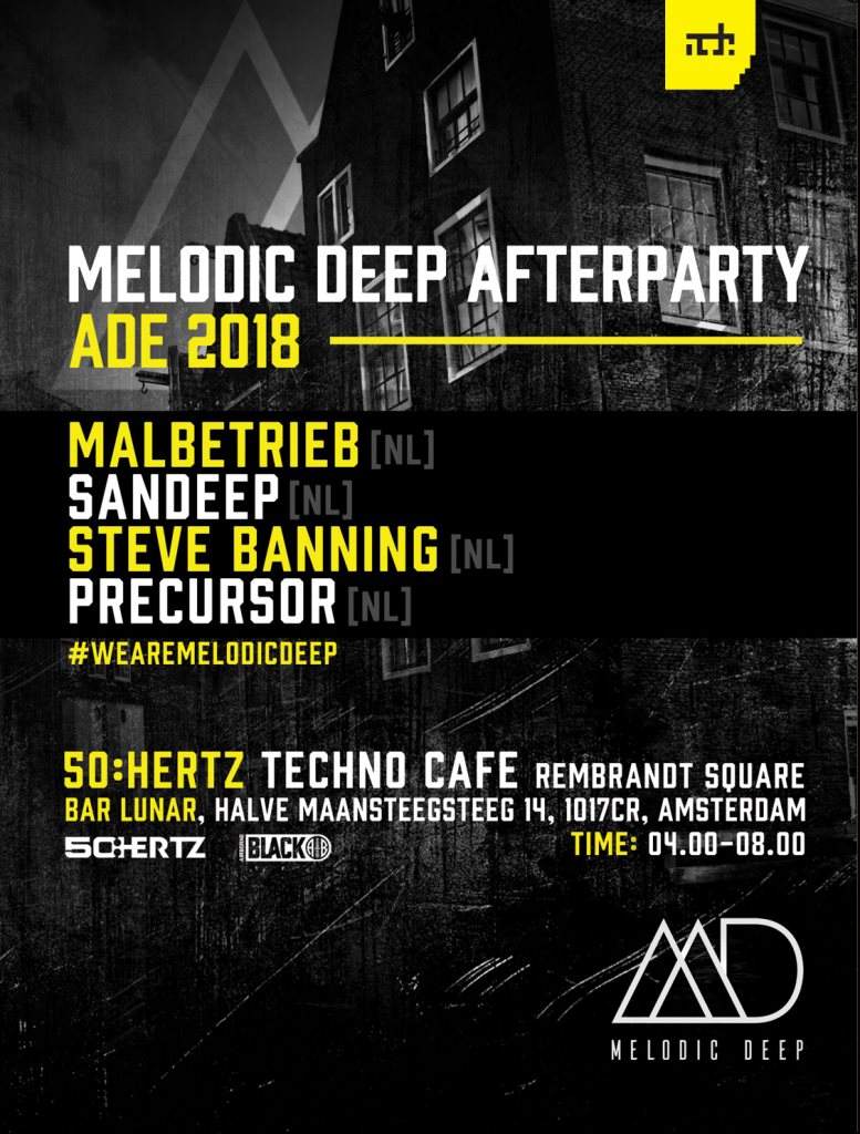 Melodic Deep Afterparty - ADE - フライヤー裏
