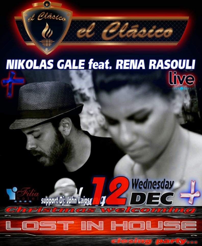 Nikolas Gale Feat. Rena Rasouli Live - フライヤー表