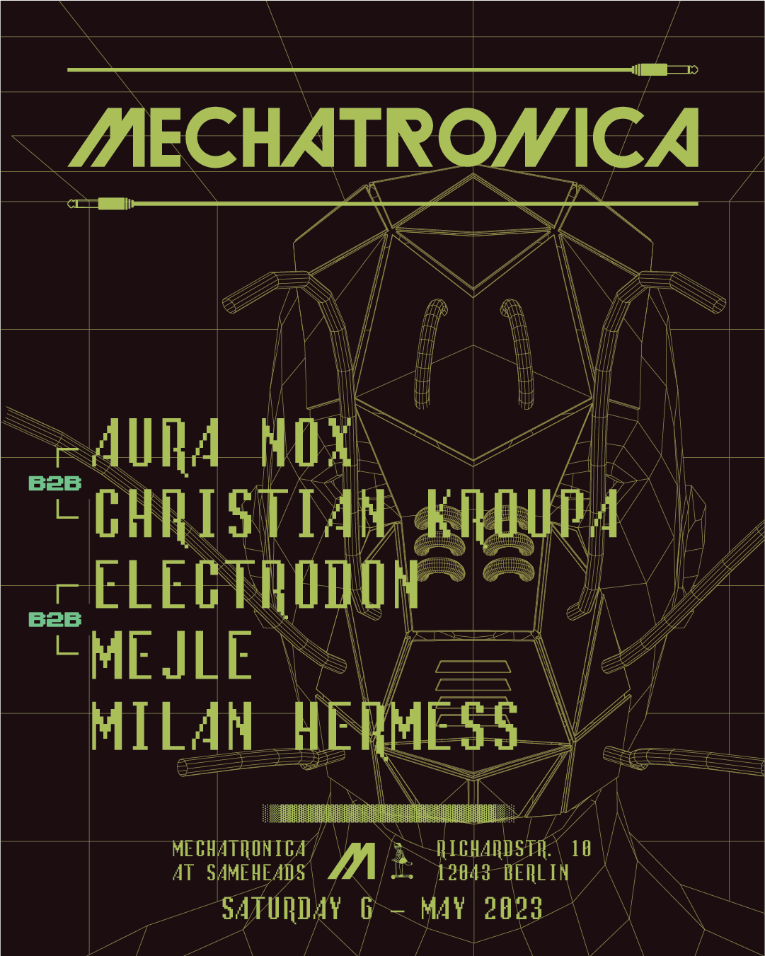 Mechatronica x Sameheads - フライヤー表