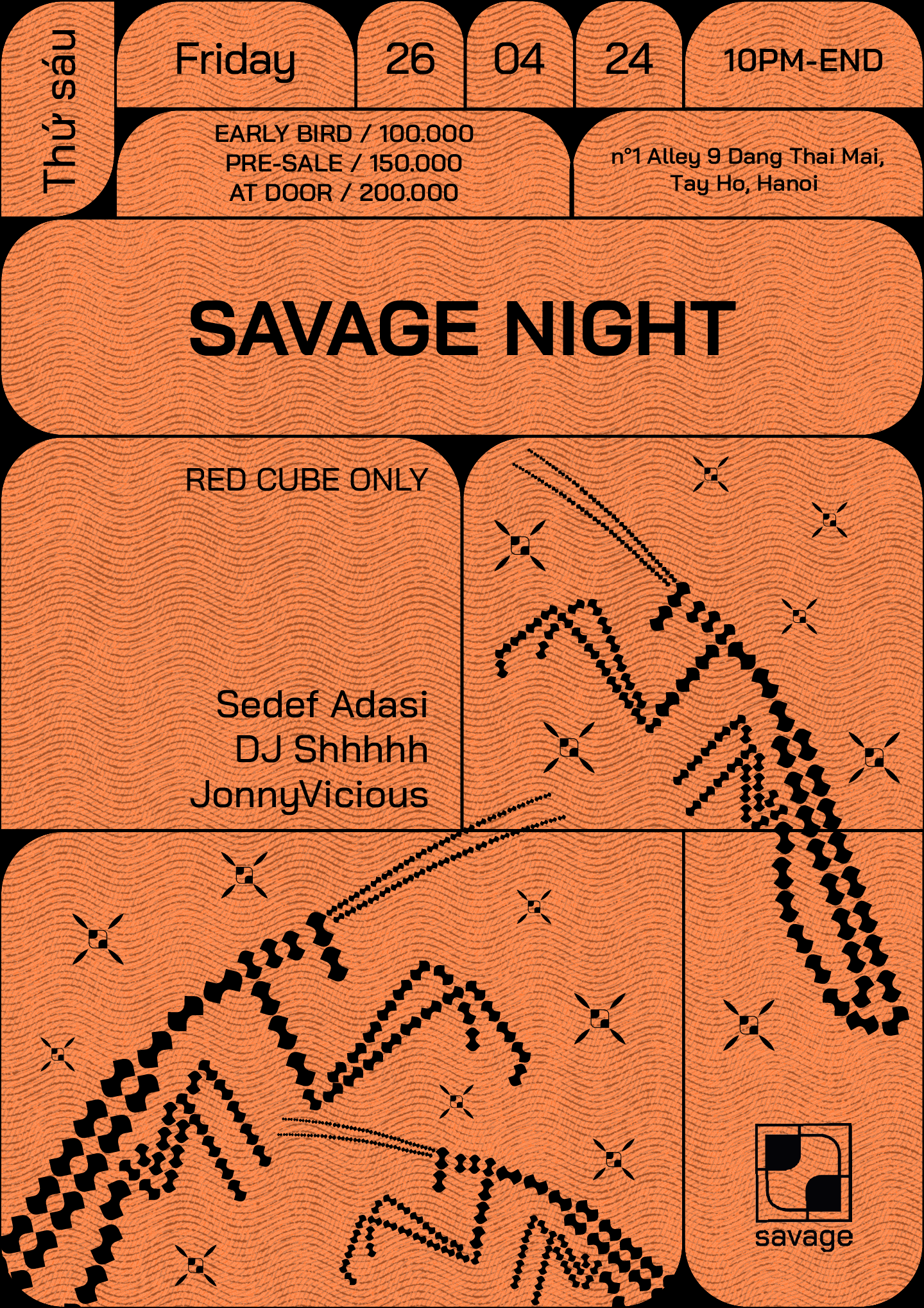 Savage Night - Página frontal