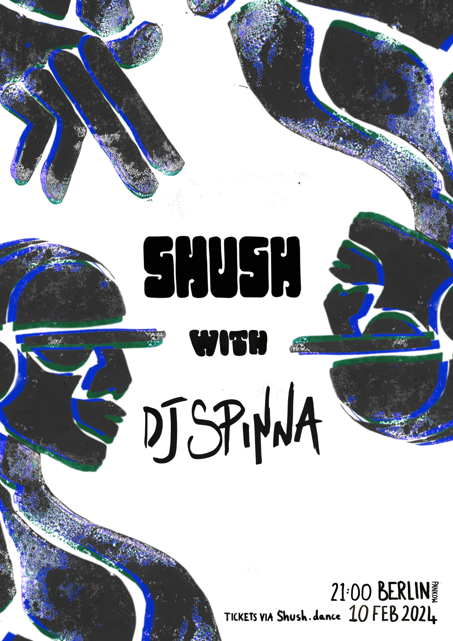 SHUSH with DJ Spinna - フライヤー表