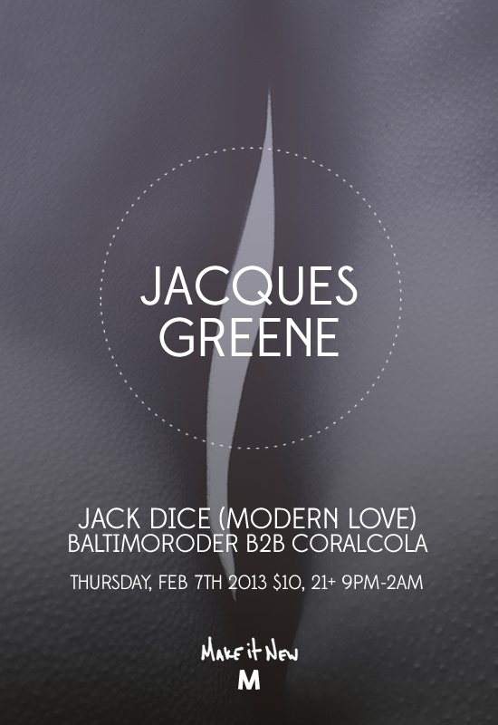 Jacques Greene - Página frontal