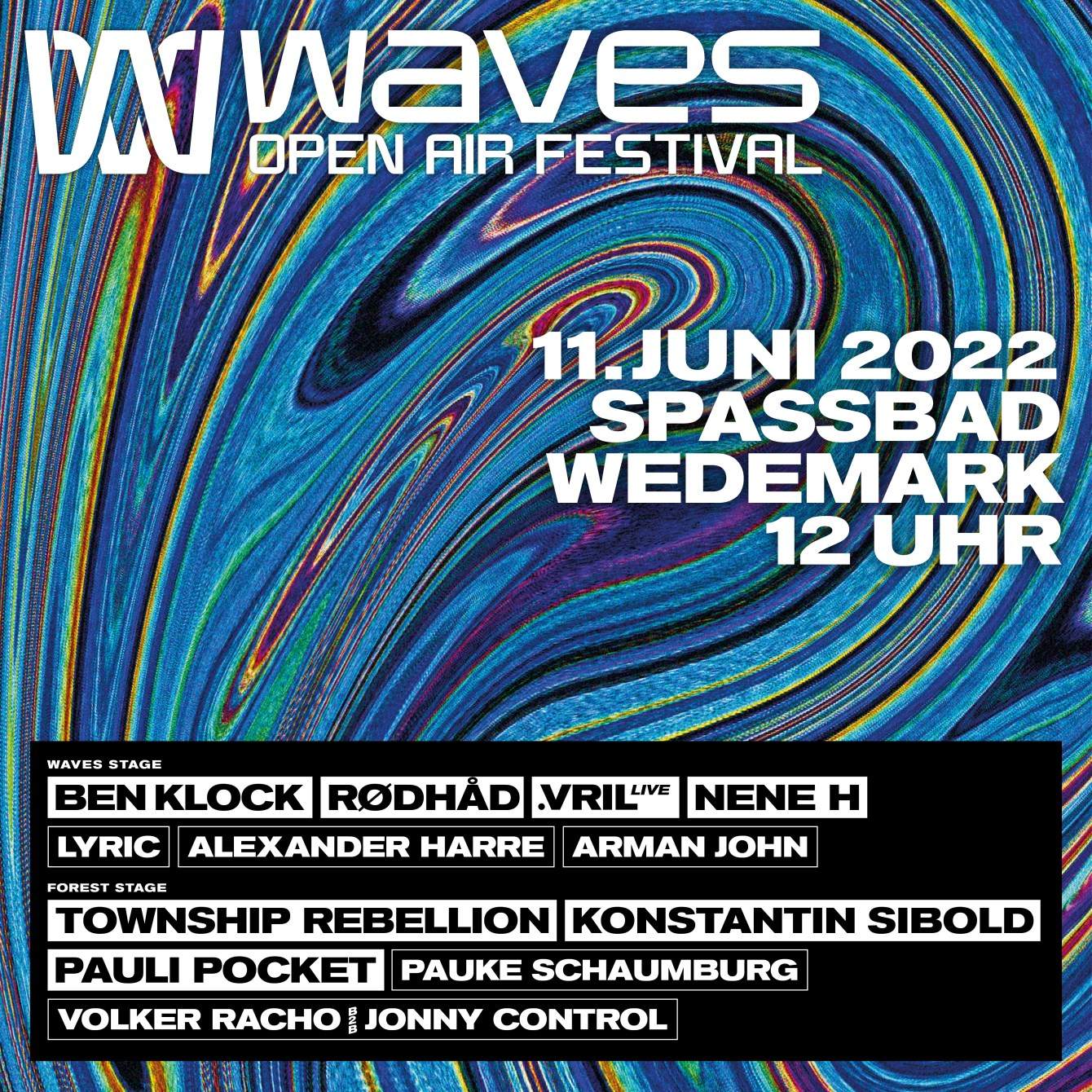 Waves Open Air Festival 2022 - フライヤー表