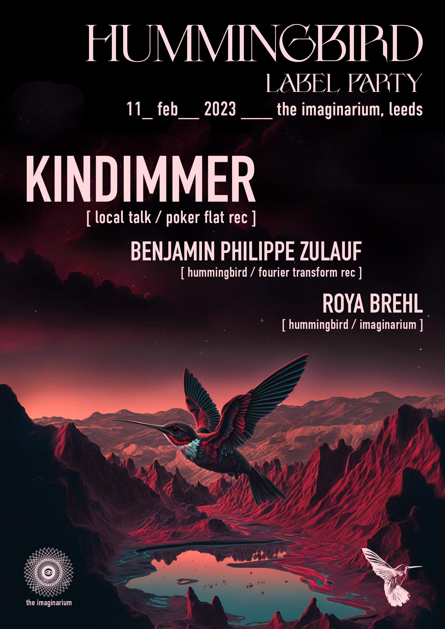 Hummingbird Label Party with Kindimmer - Página trasera