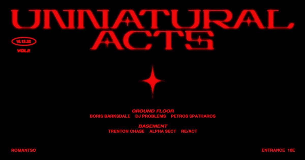 Unnatural Acts Vol. 2 - フライヤー表