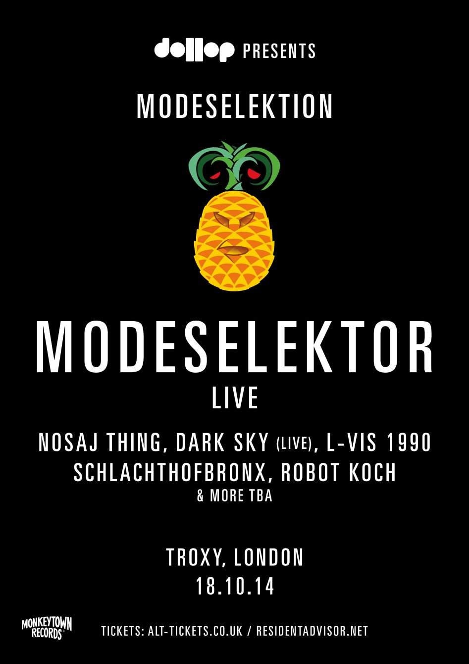 Modeselektion with Modeselektor (Live), Nosaj Thing, L-vis 1990 & More - Página frontal