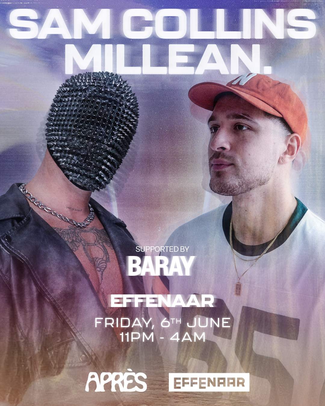 Après presents: Millean. & Sam Collins at Effenaar, Eindhoven