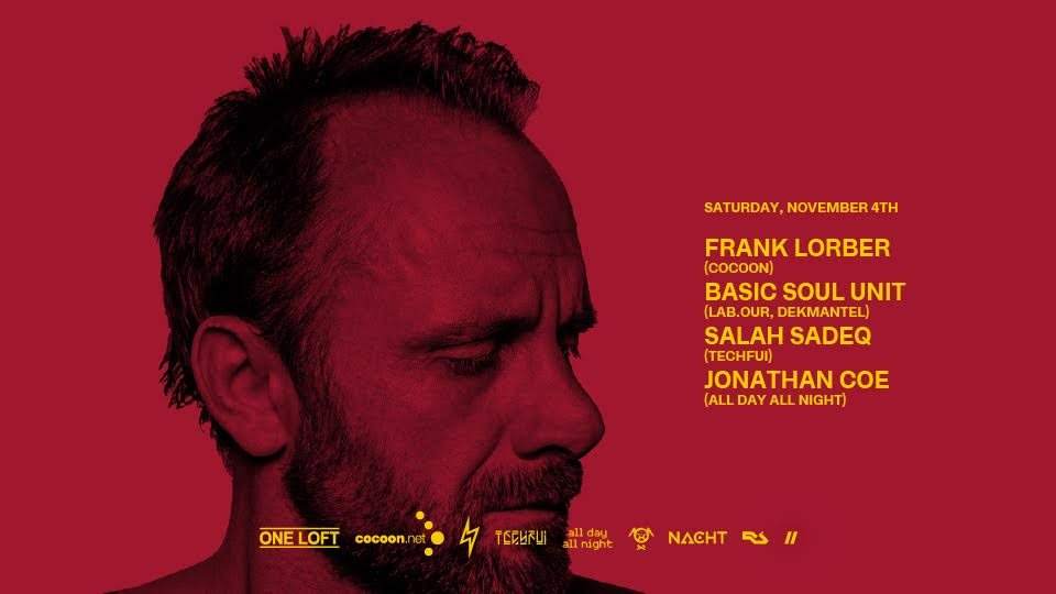 One Loft with ⦁ Frank Lorber (Cocoon) - フライヤー表