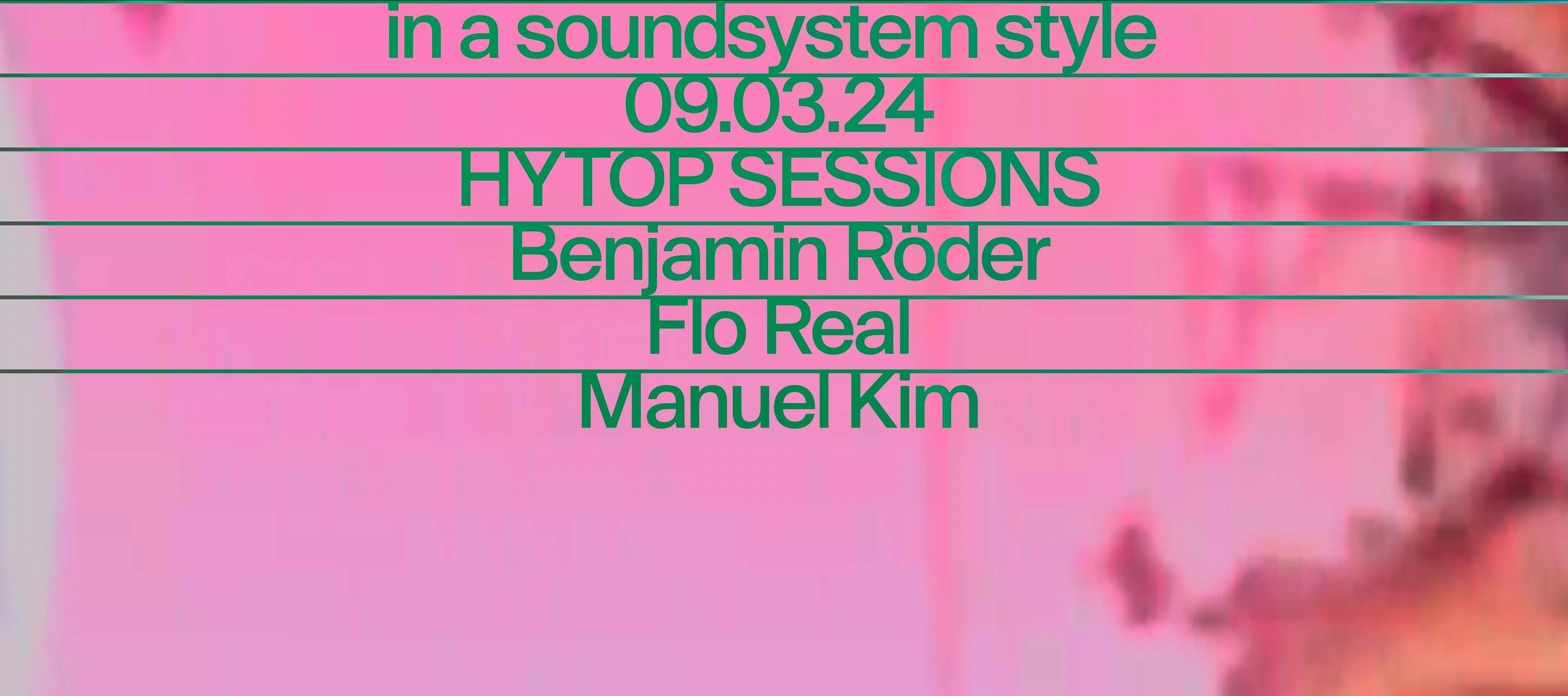 in a soundsystem style with HYTOP b/w Flo Real - Página frontal