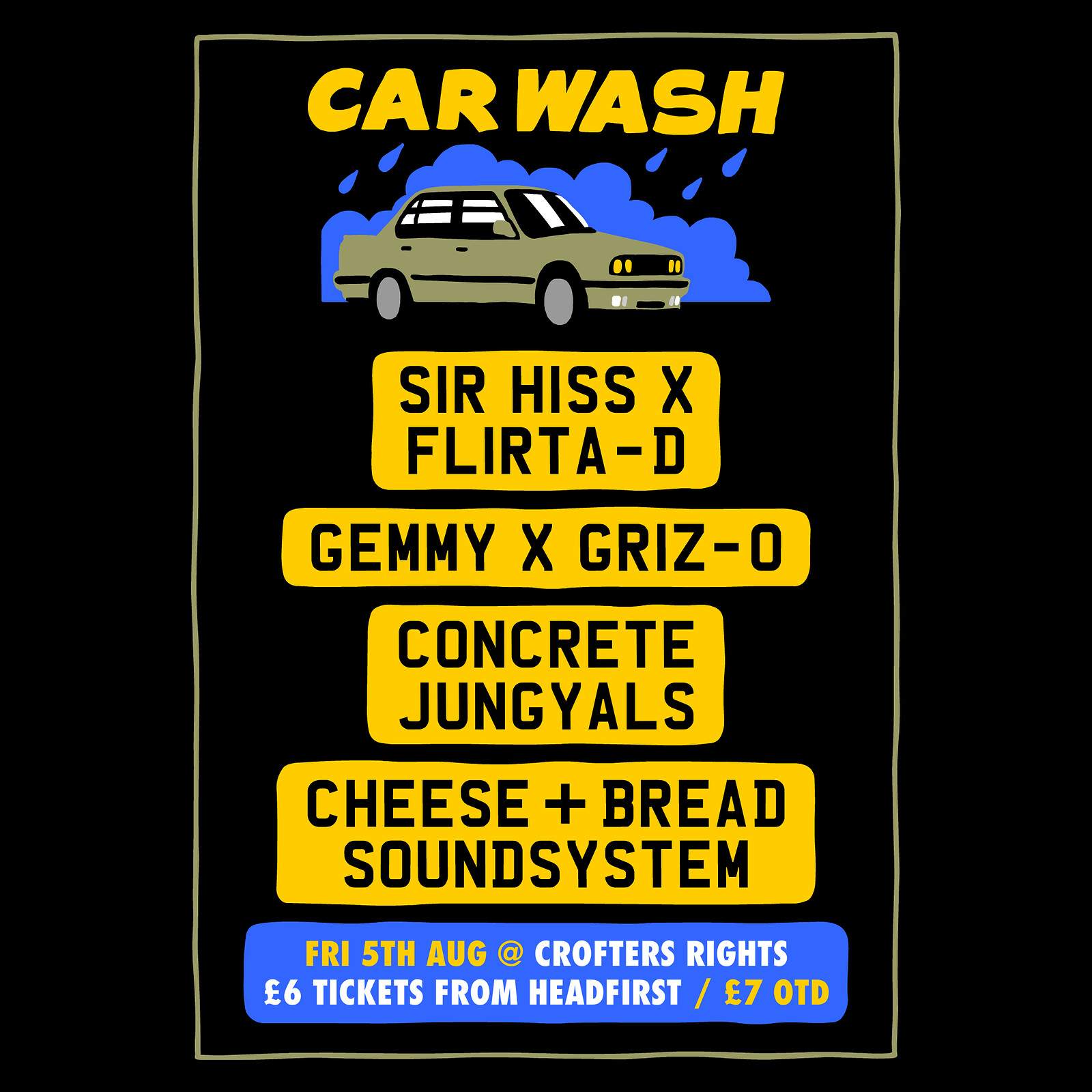 The Car Wash - フライヤー表