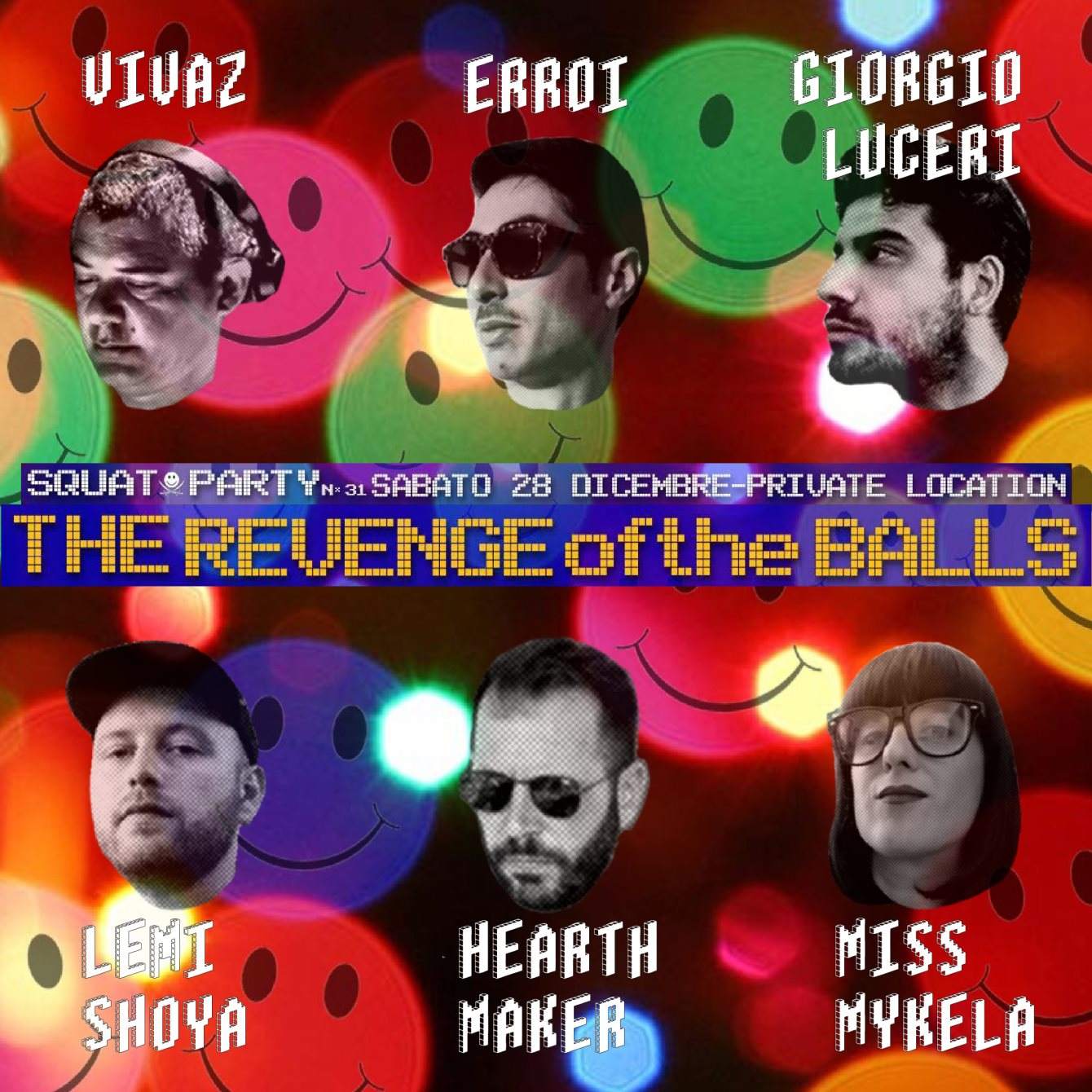 Squat Party n.31 // 'The Revenge Of The Balls' Edition - Página trasera