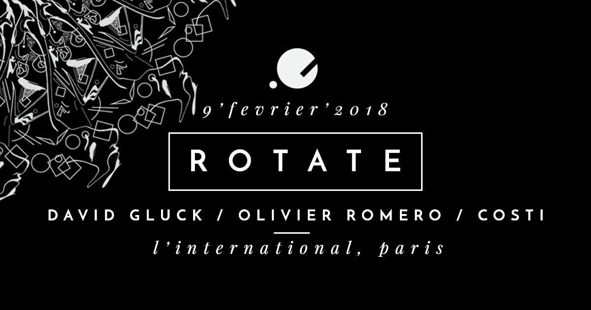 Rotate with Gluck, Olivier Romero & Costi - Página frontal