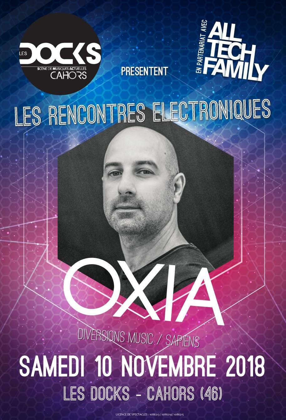 Les Rencontres Electroniques w/ Oxia - フライヤー表