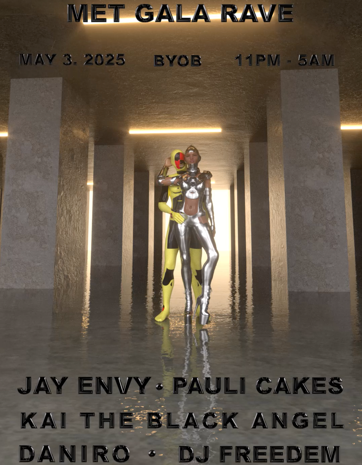 MET GALA RAVE: Pauli Cakes, Daniro, JAY ENVY, Kai the Black Angel, DJ ...