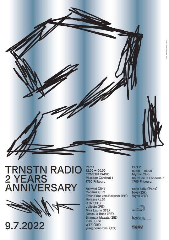 TRNSTN RADIO 2 YEARS ANNIVERSARY - フライヤー裏