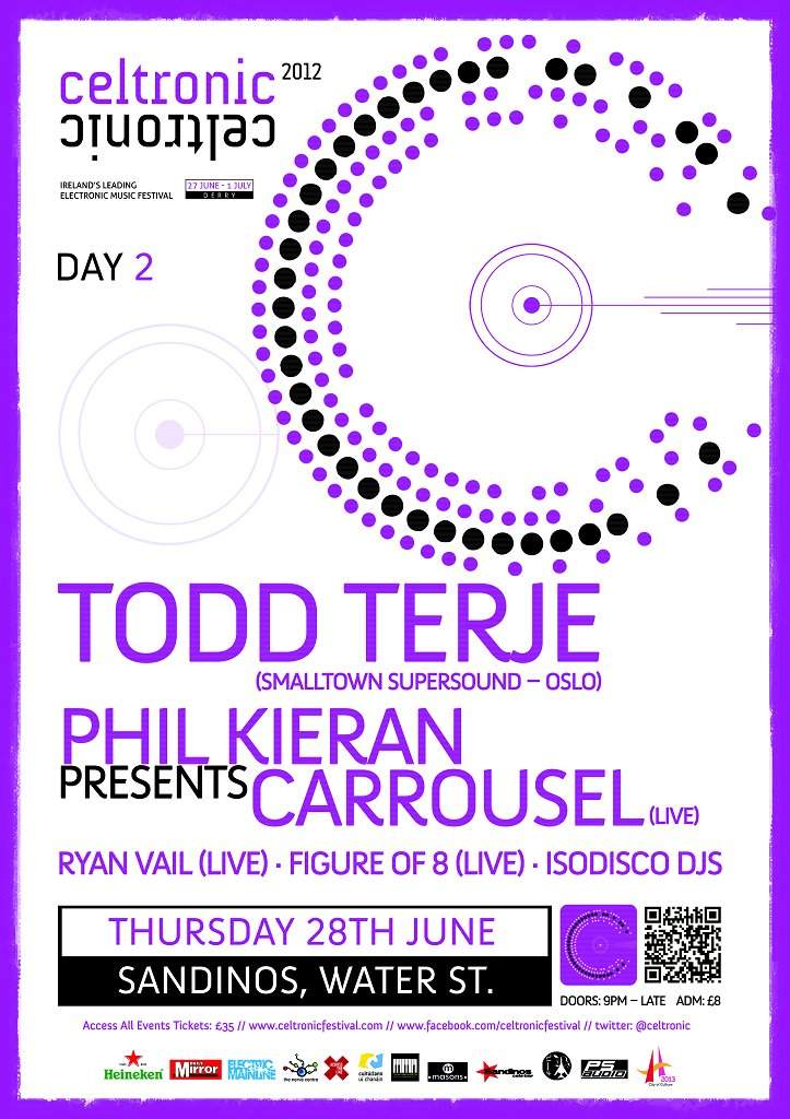 Celtronic Day 2 - Todd Terje / Phil Kieran / Ryan Vail / Figure OF 8 / Isodisco DJs - フライヤー表