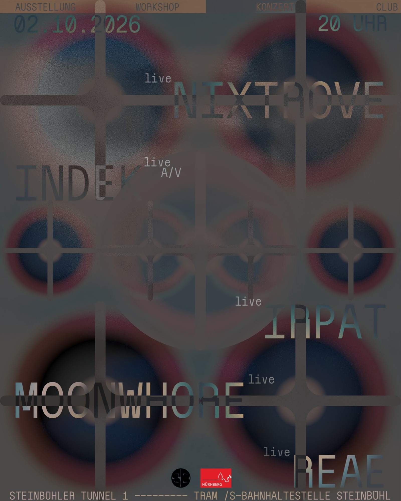 SB – Concert with indek (live A/V), Nixtrove live, irpat live, reae ...