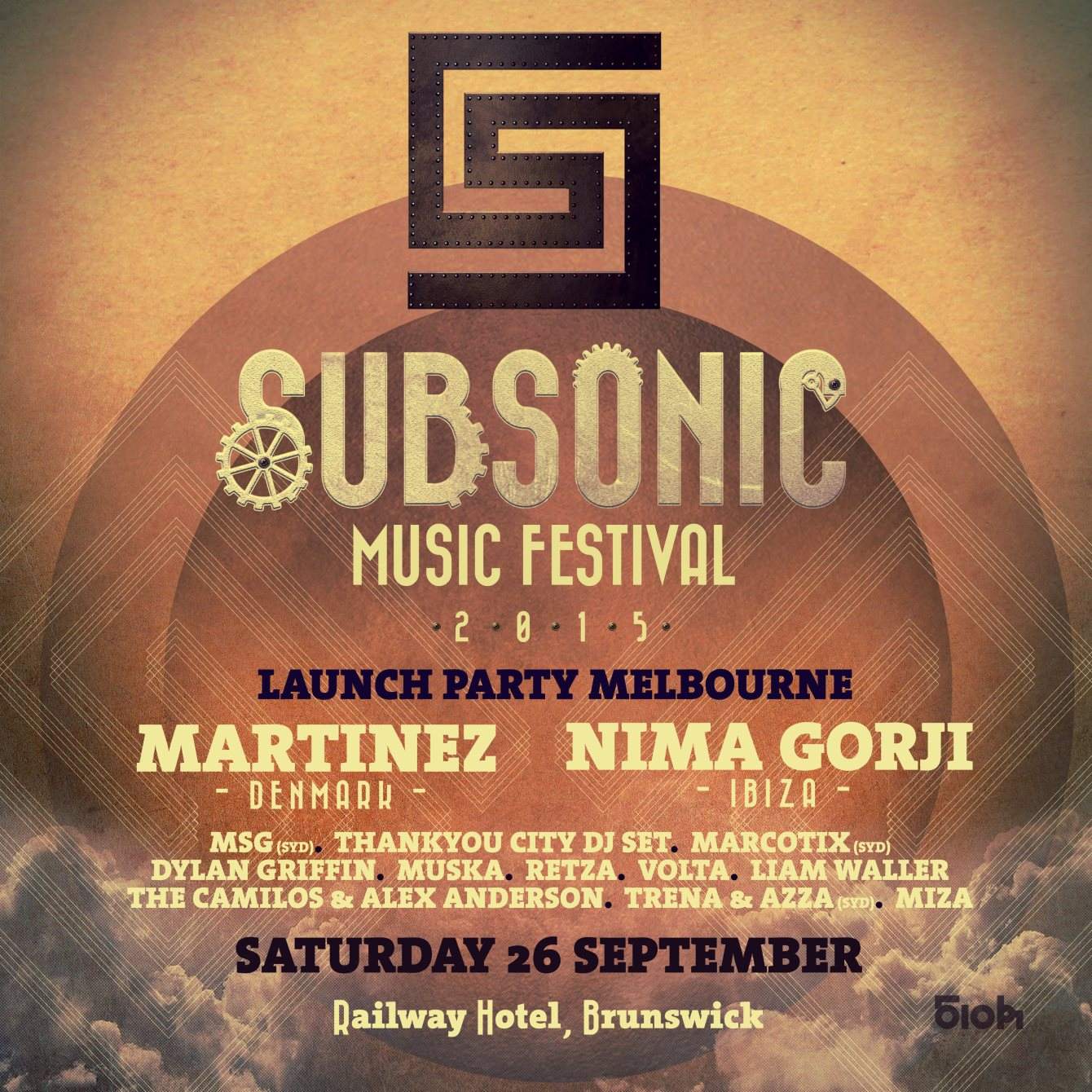 Subsonic Music Festival Launch Party - フライヤー表