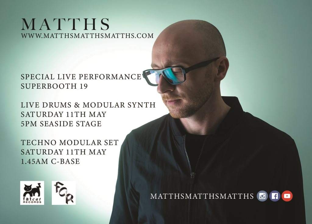 Matths Superbooth 19 - フライヤー表