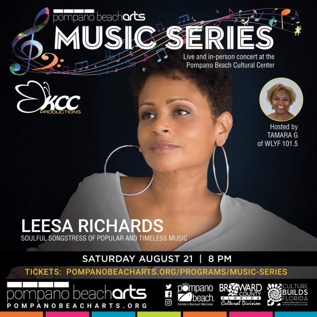 Leesa Richards Sings in Pompano Beach - Página frontal