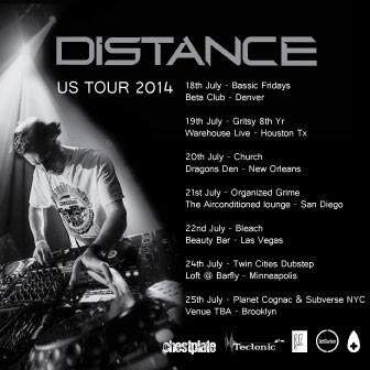 Distance US Tour - フライヤー表