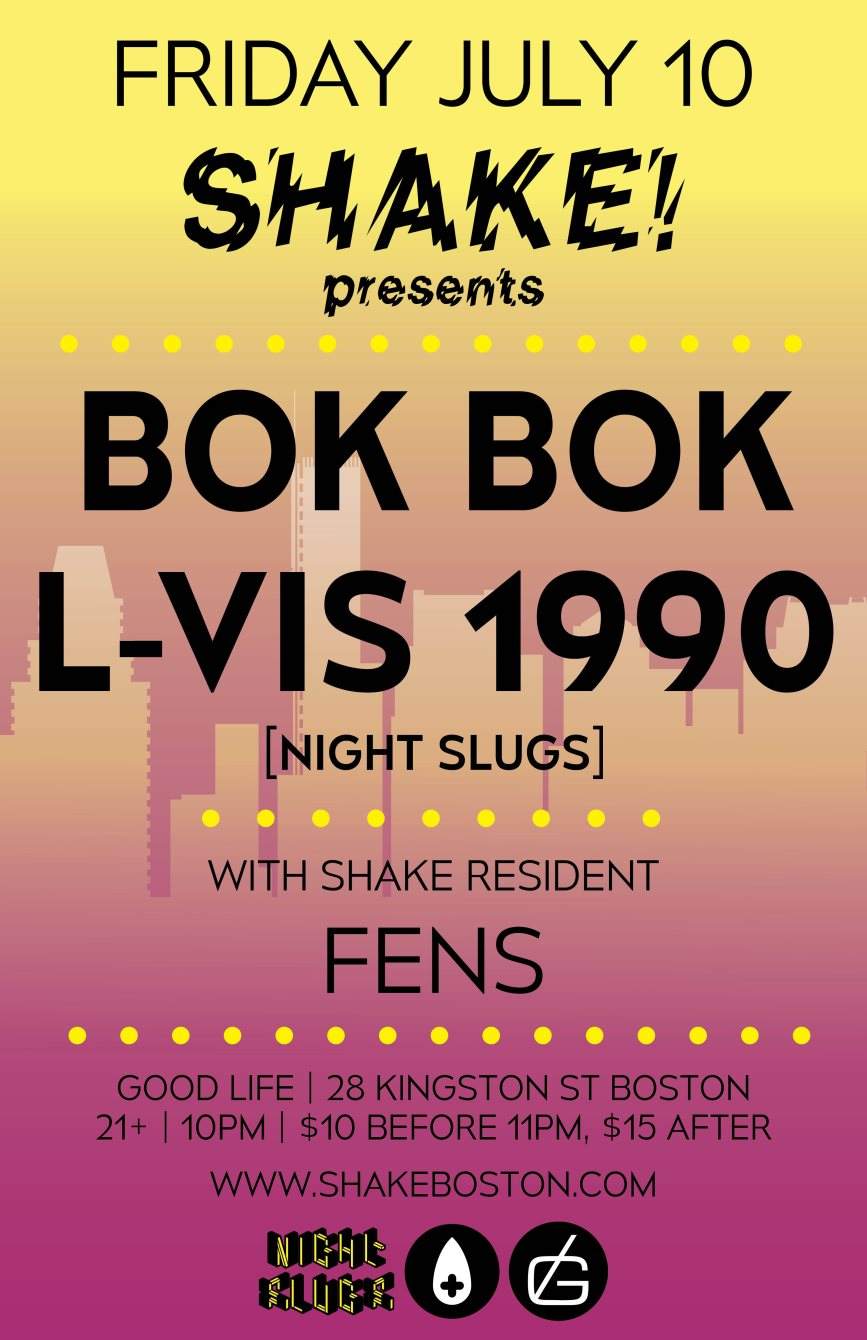 Shake! presents Bok Bok, L-Vis 1990, Fens - Página frontal
