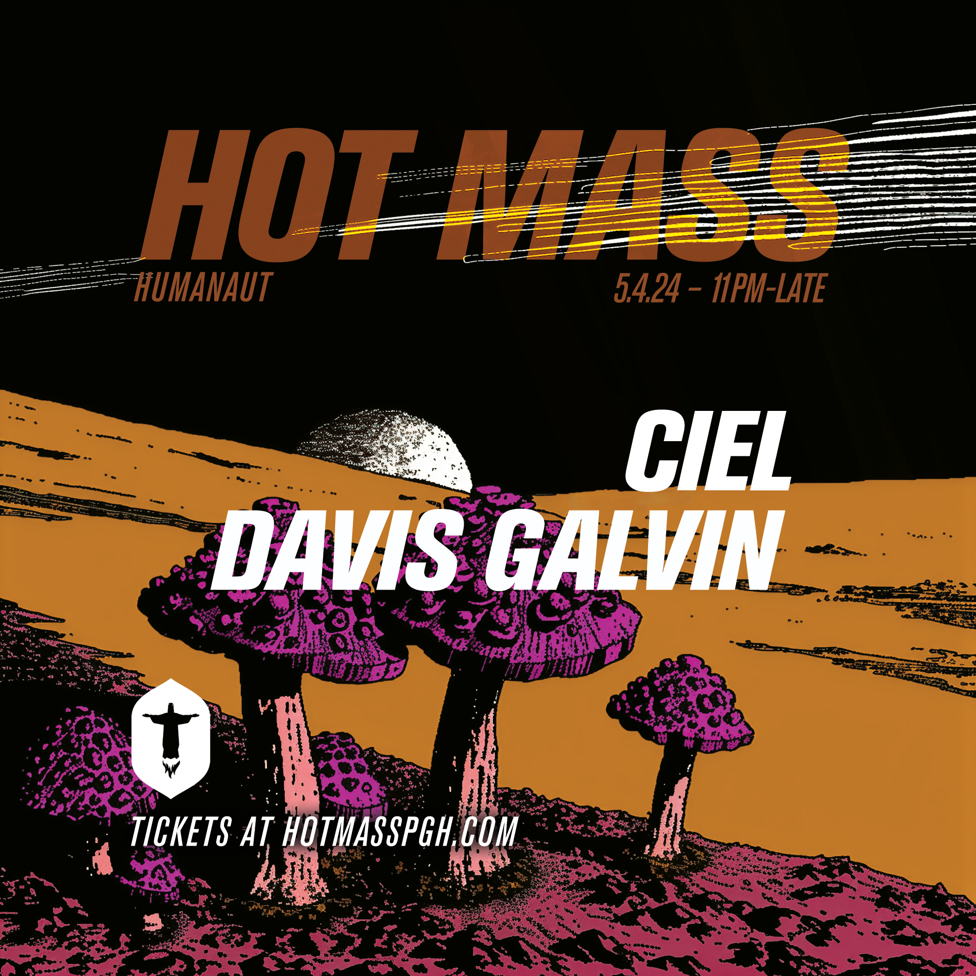 Humanaut pres. Ciel & Davis Galvin - フライヤー表