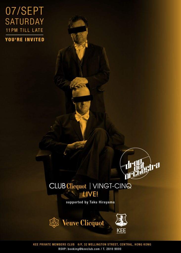 Club Clicquot - Vingt-Cinq LIVE! Feat. Drop Out Orchestra - Página frontal