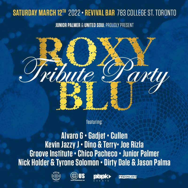 Roxy Blu Tribute Party 2022 - フライヤー表