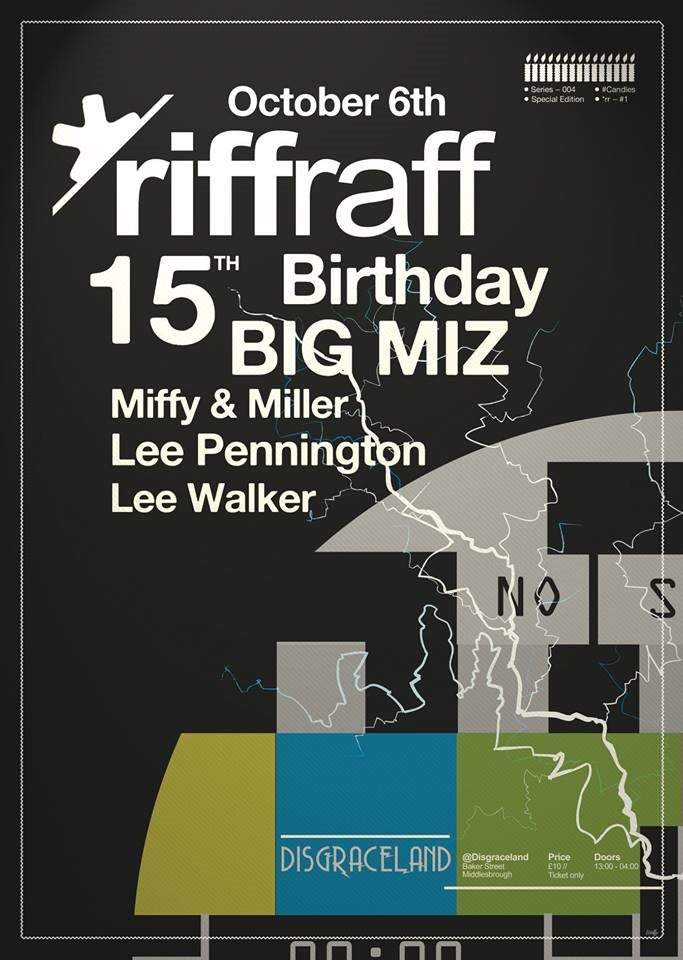 *Riffraff 15th Birthday with Big Miz - フライヤー裏
