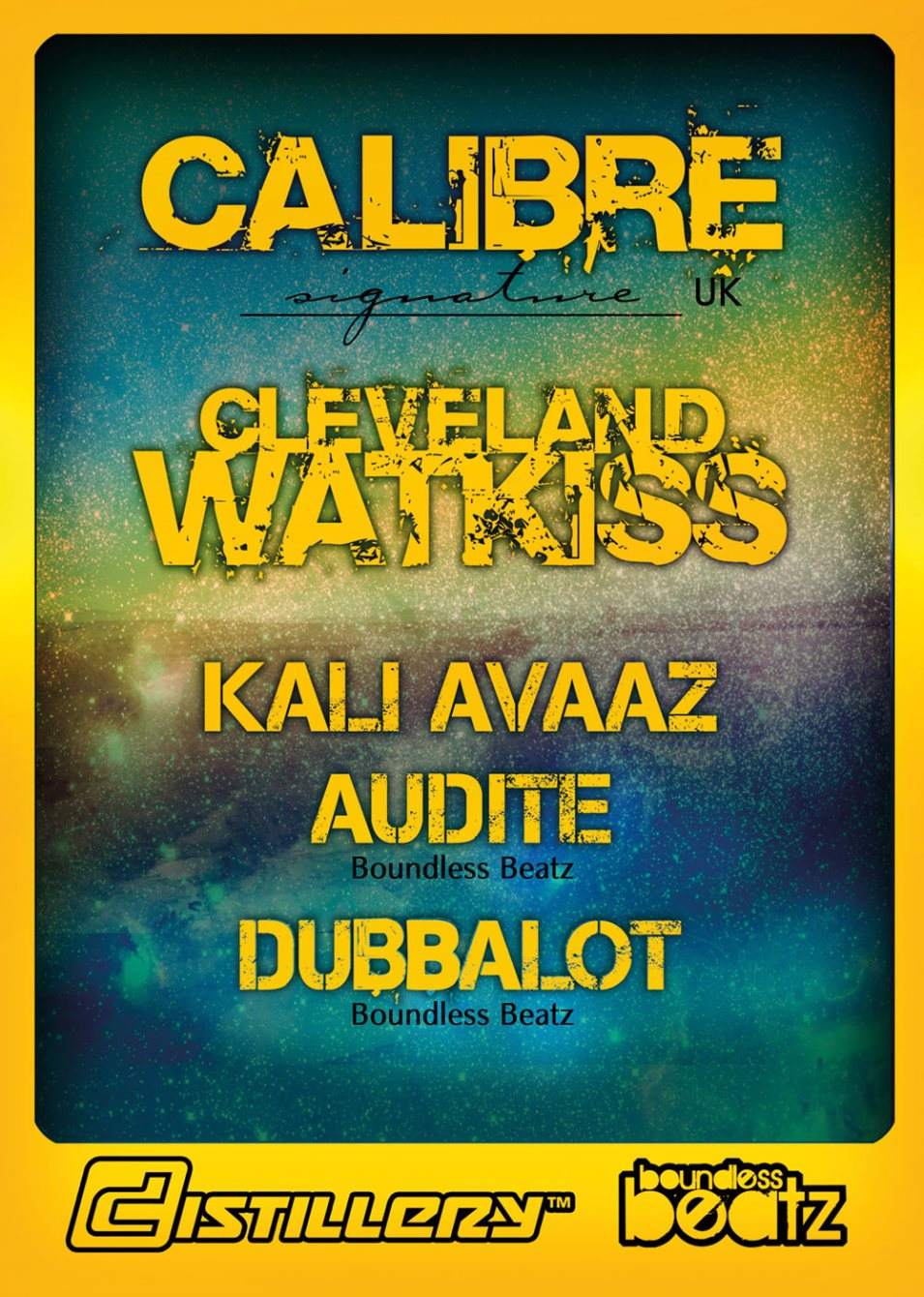 Boundless Beatz with Calibre & Cleveland Watkiss - フライヤー裏