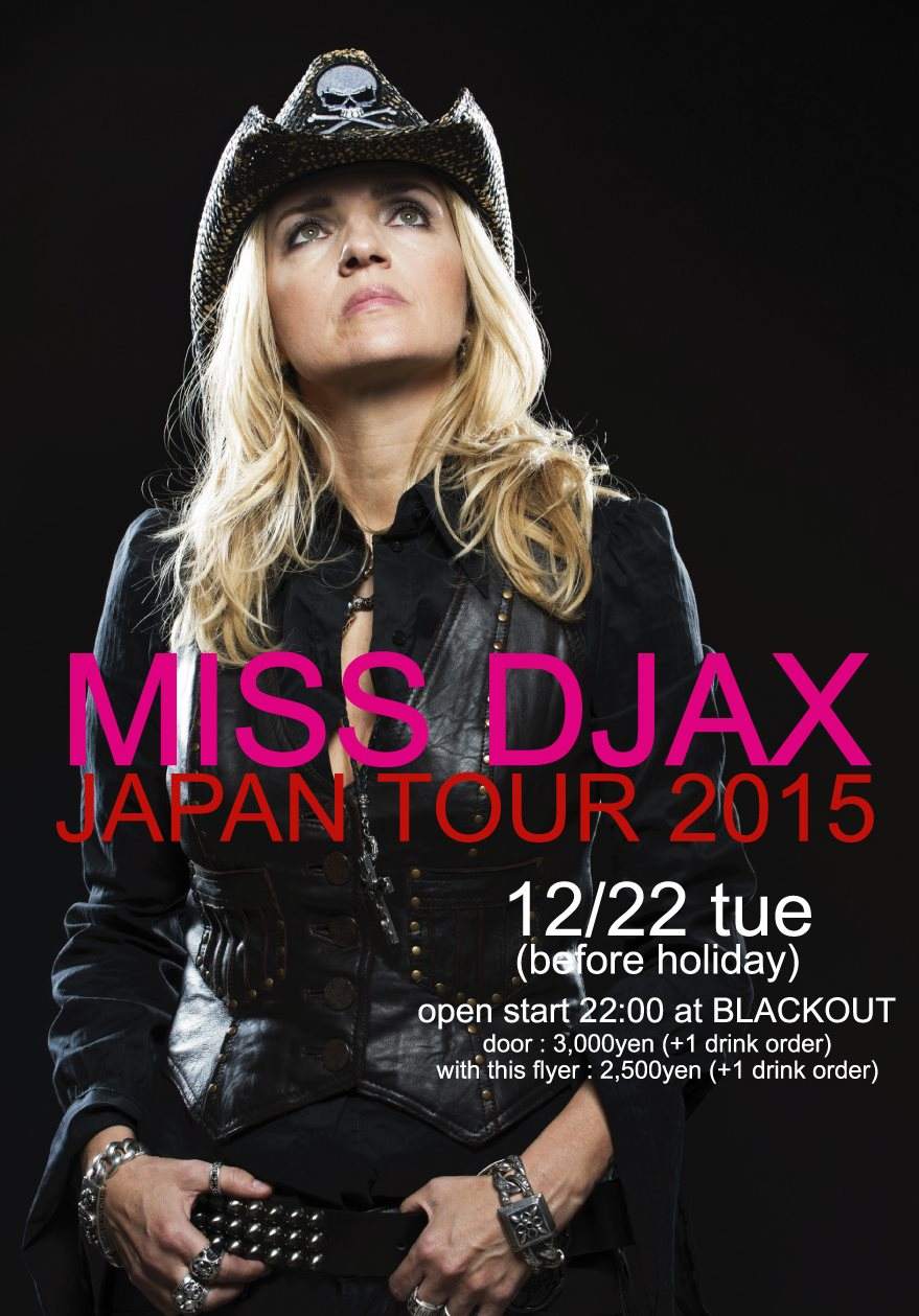 Miss Djax Japan Tour 2015 - フライヤー表