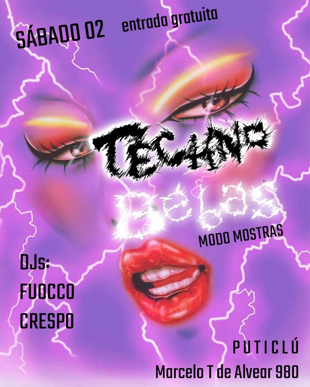 TECHNO BEBAS: MODO MOSTRAS en Esunputiclú, Buenos Aires