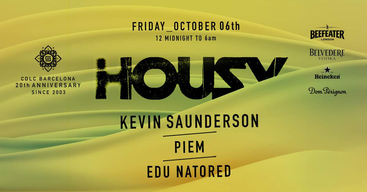 tickets at the door* CDLC 20th Anniversary pres: Housy with Kevin Saunderson  - フライヤー表