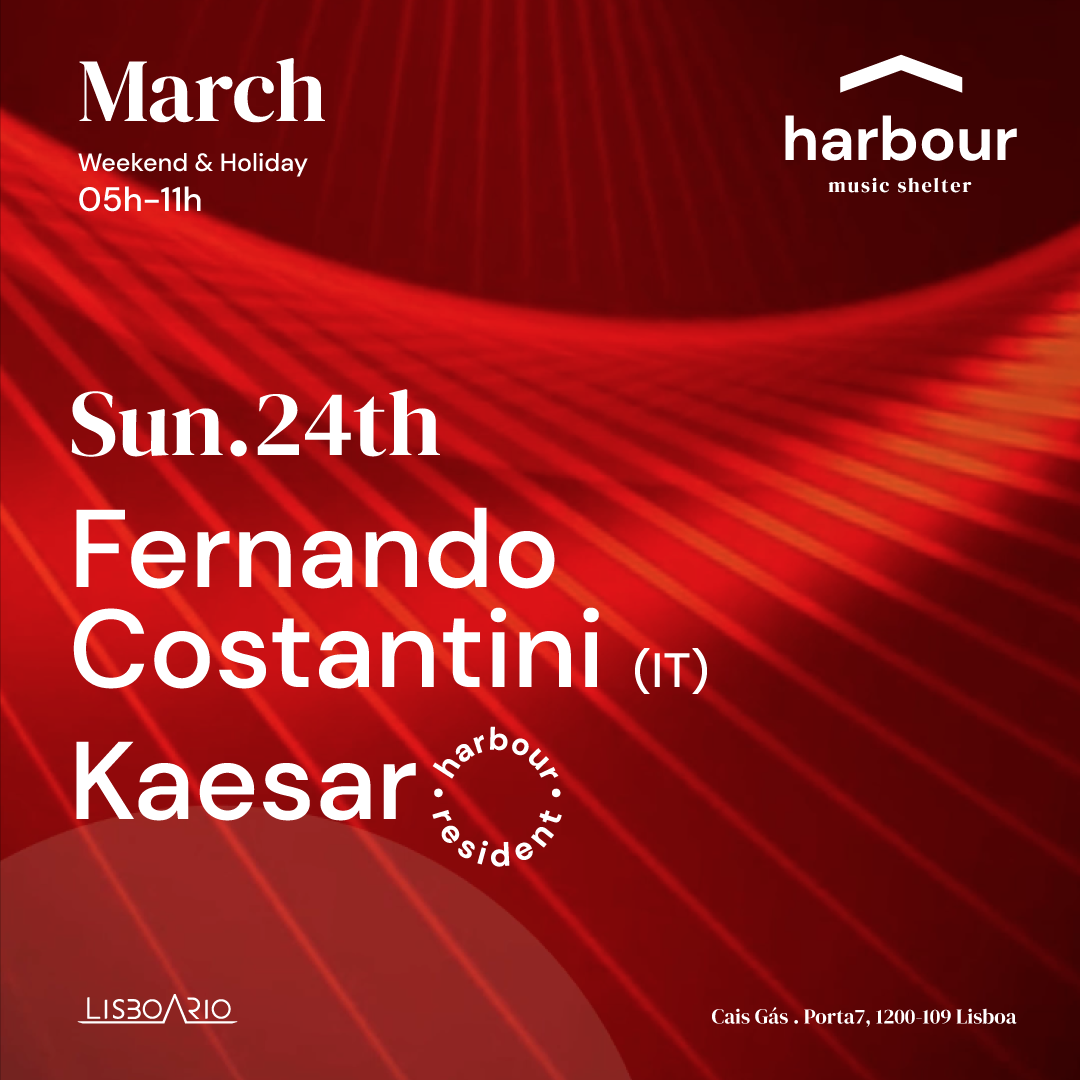 Harbour // Fernando Costantini (It) + Kaesar - フライヤー表