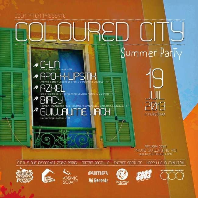 Coloured City Spéciale Summer Party - フライヤー表