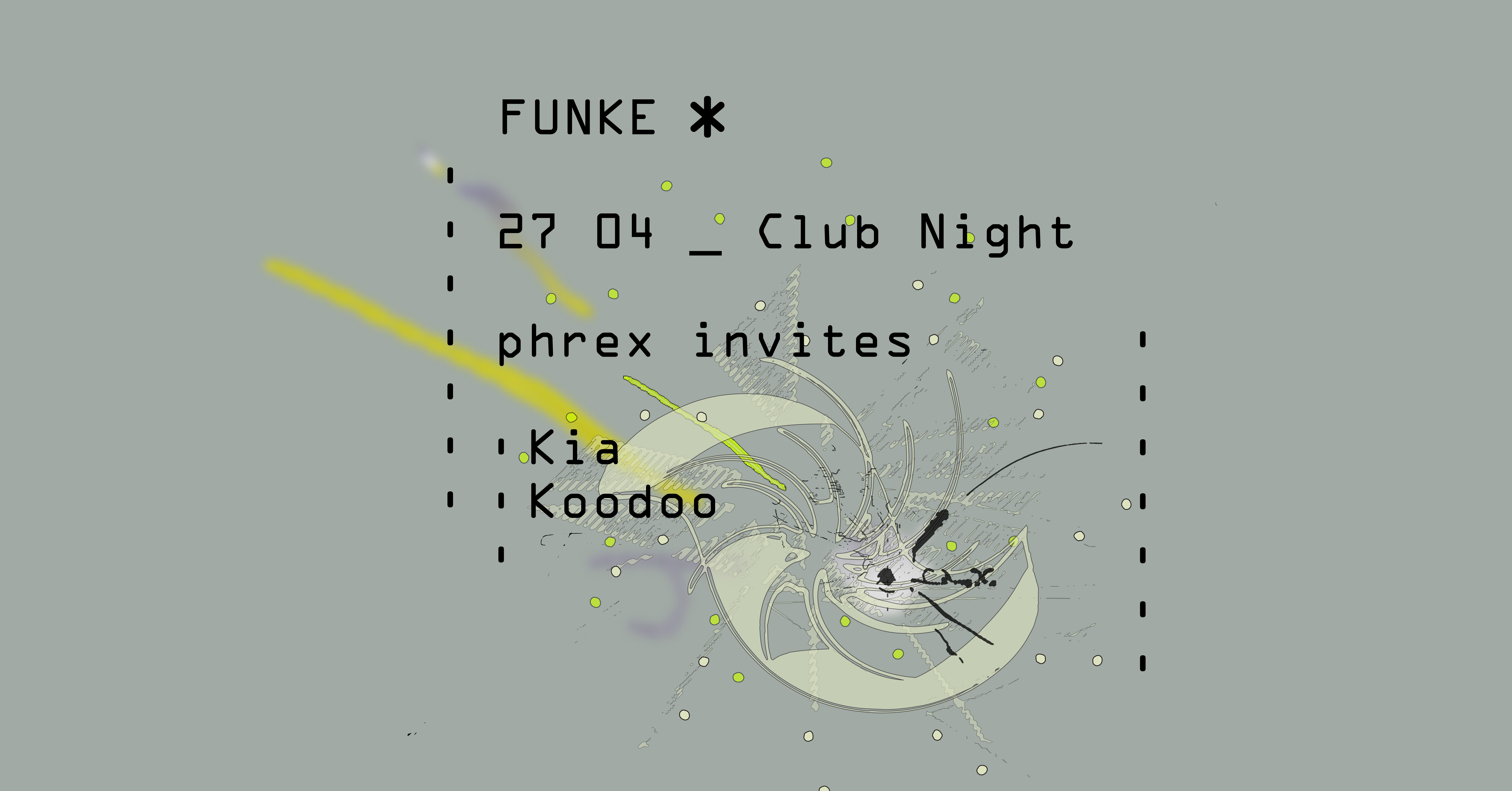 Funke_Phrex invites Kia, Koodoo - Página frontal