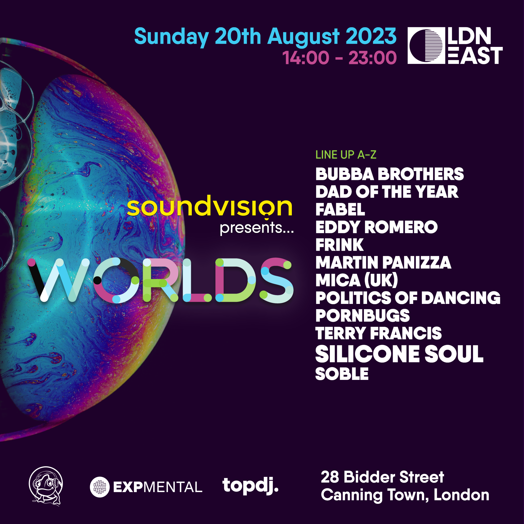 Soundvision presents... WORLDS - フライヤー表
