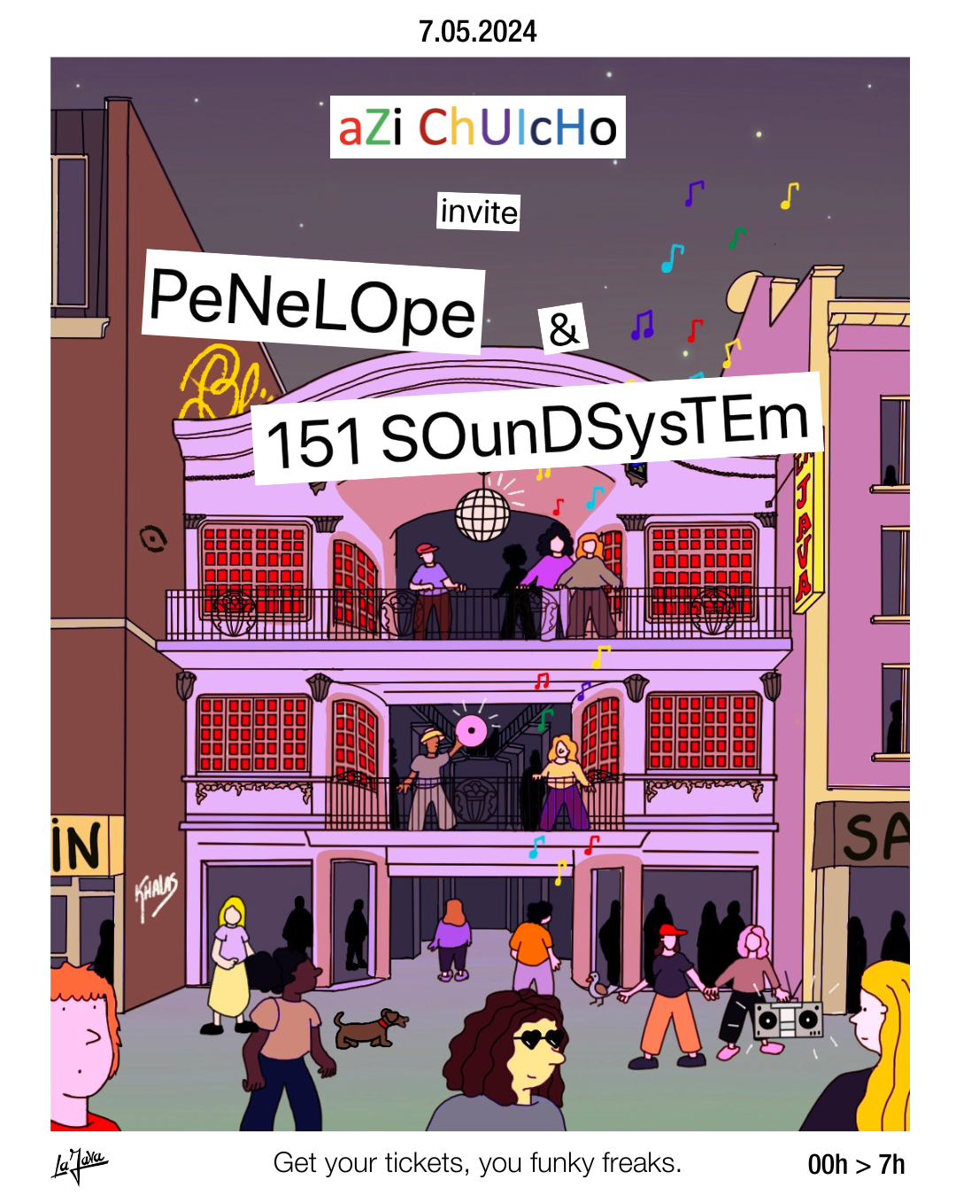 aZi ChUIcHo x La Java: Penelope, 151 Soundsystem & More - フライヤー表