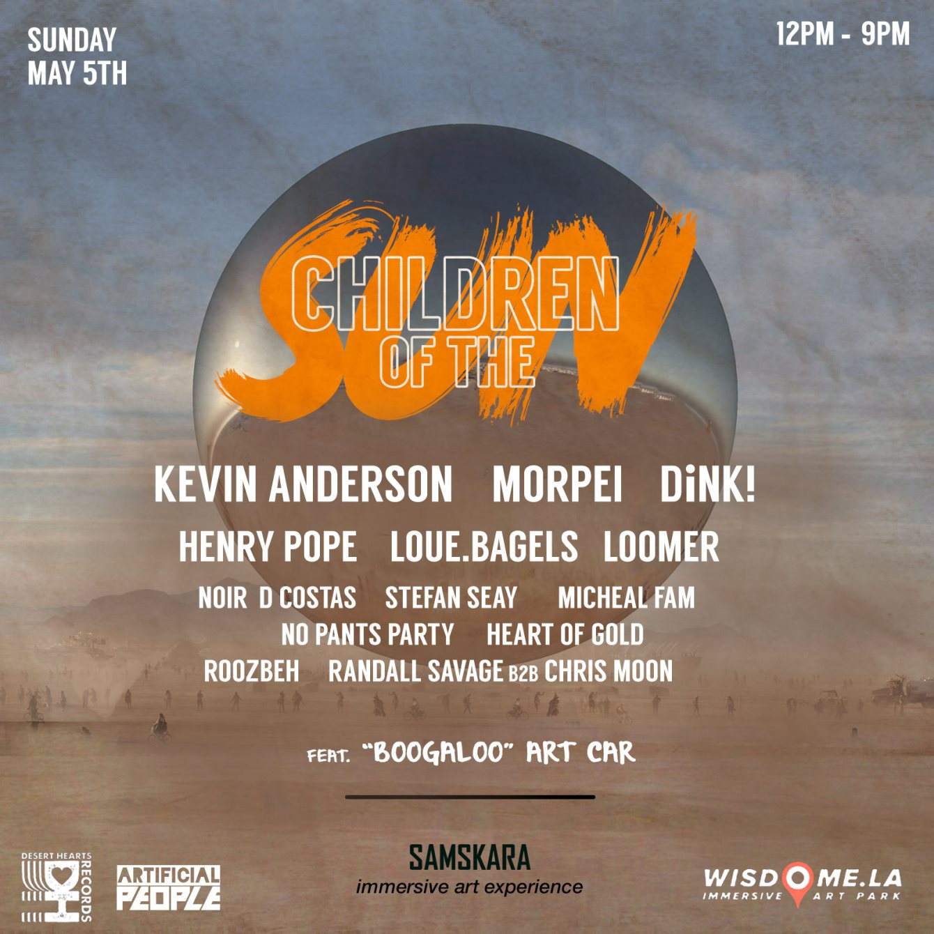 Children of the sun (Kevin Anderson, MorpDink!, Dirty Beetles, Henry Pope, Loomer) - フライヤー表