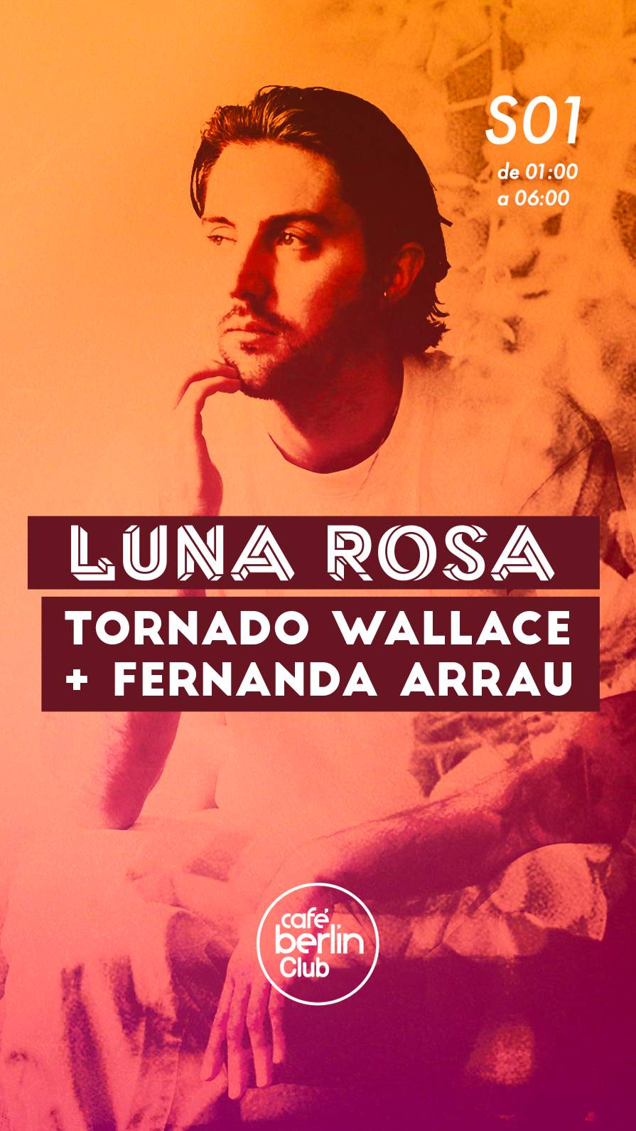 LUNA ROSA. Tornado Wallace + Fernanda Arrau - フライヤー表
