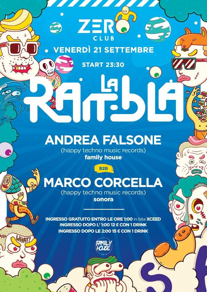 La Rambla - Andrea Falsone b2b Marco Corcella - フライヤー表