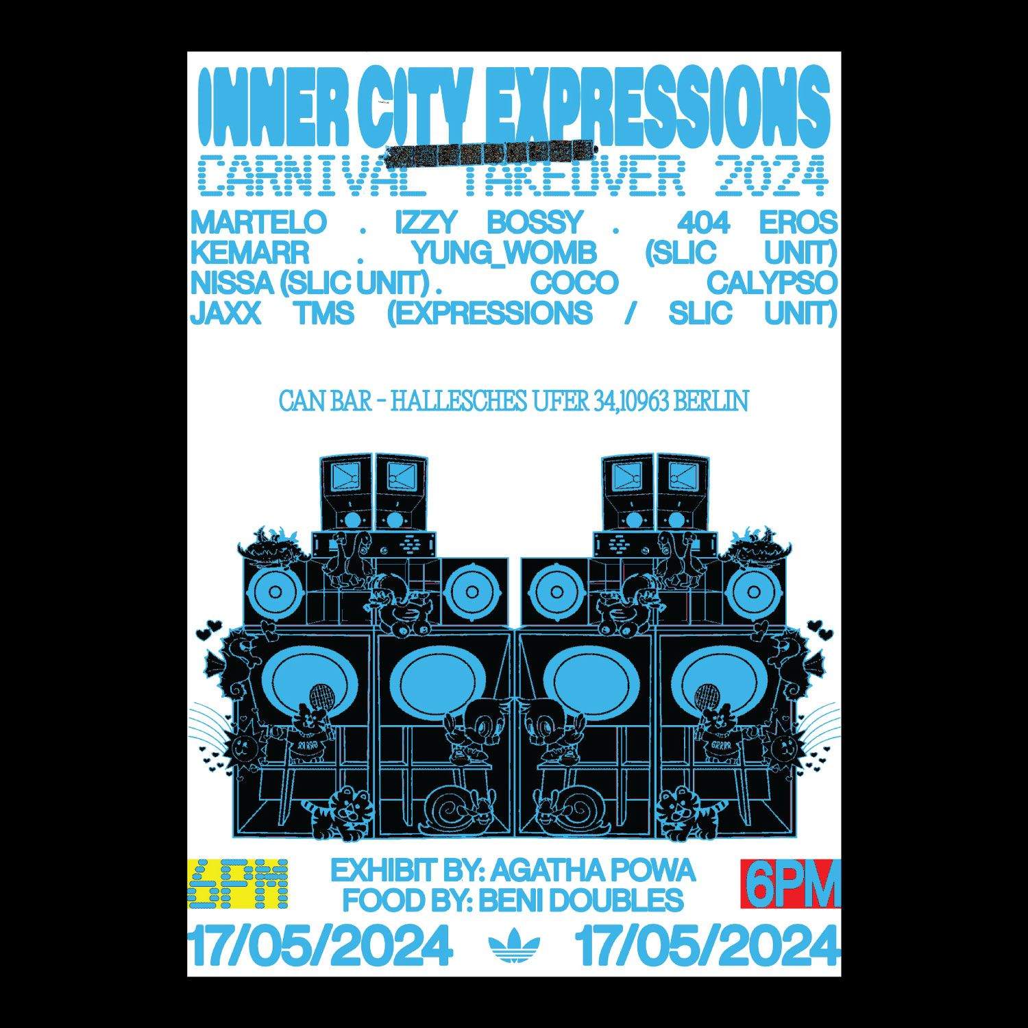 Inner City Expressions Carnival Takeover 2024 - フライヤー裏