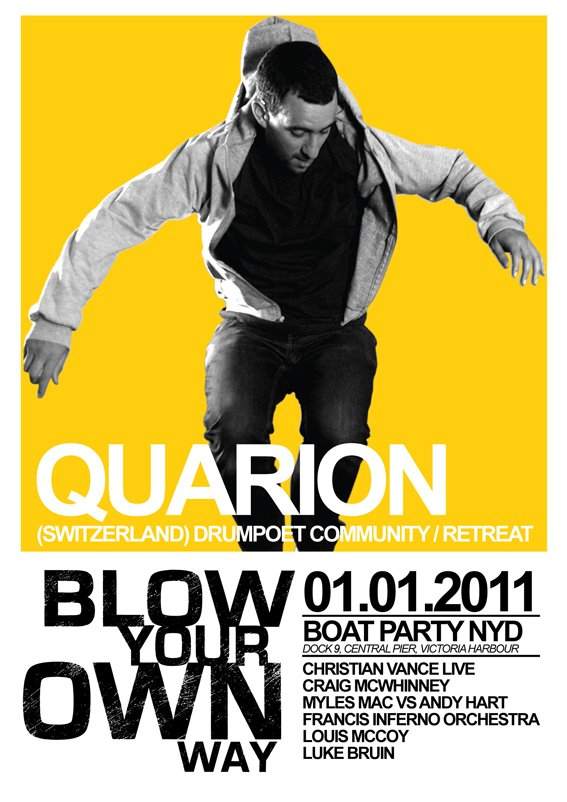 Blow Your Own Way Boat Party featuring Quarion - Página frontal