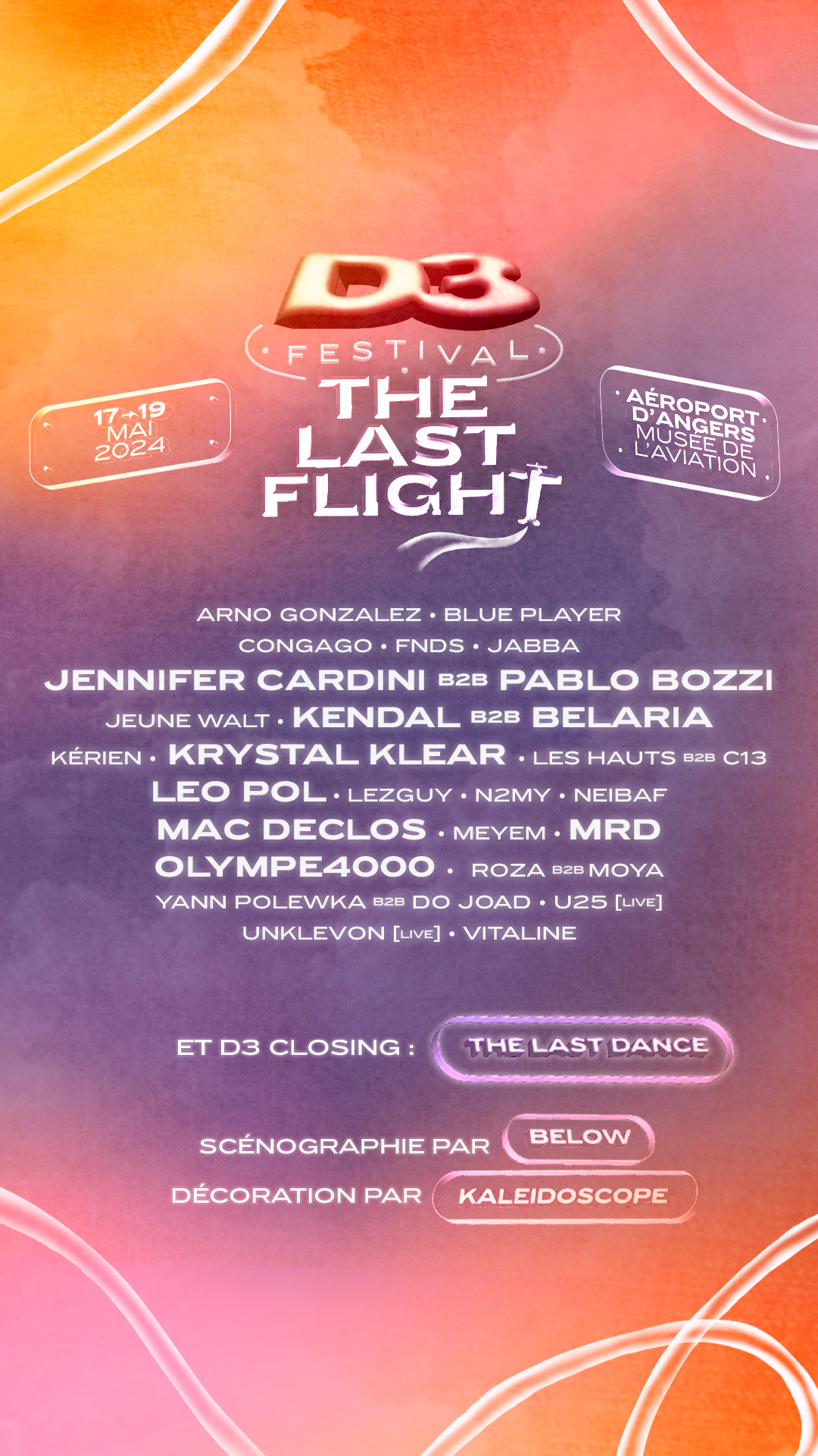 D3 Festival: The Last Flight - フライヤー表