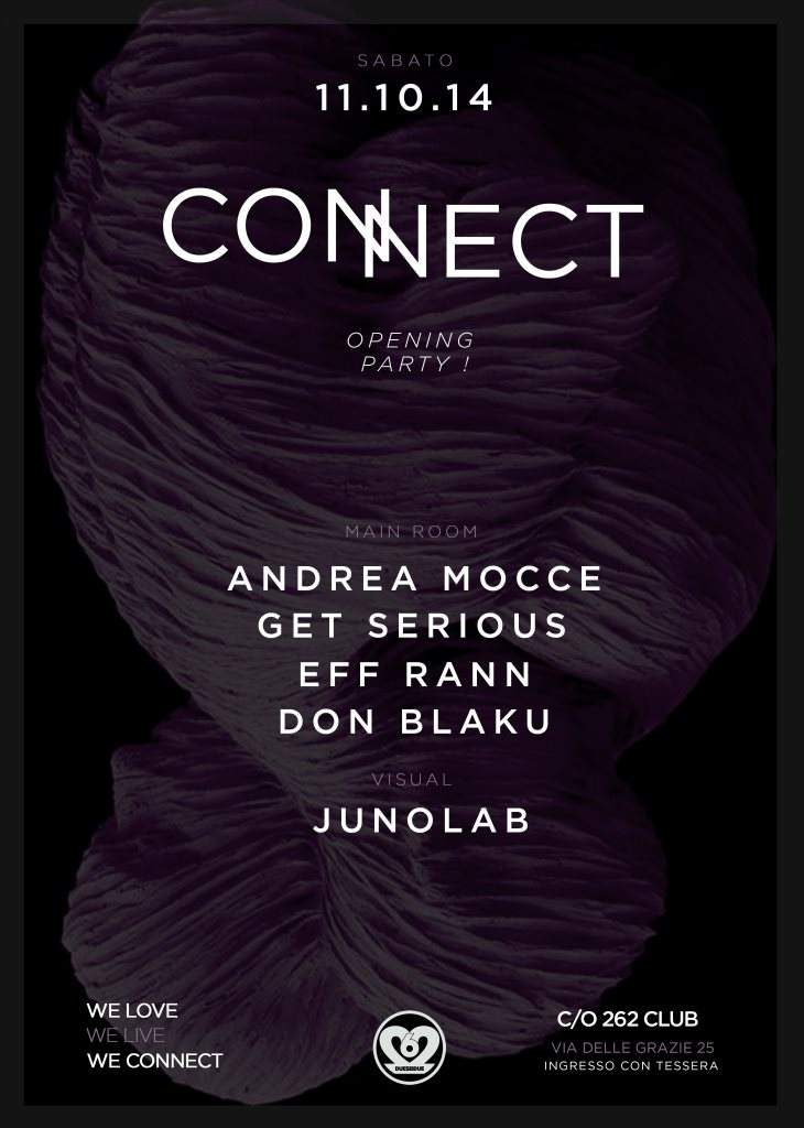 Connect Opening Party - Real Clubbing - フライヤー裏