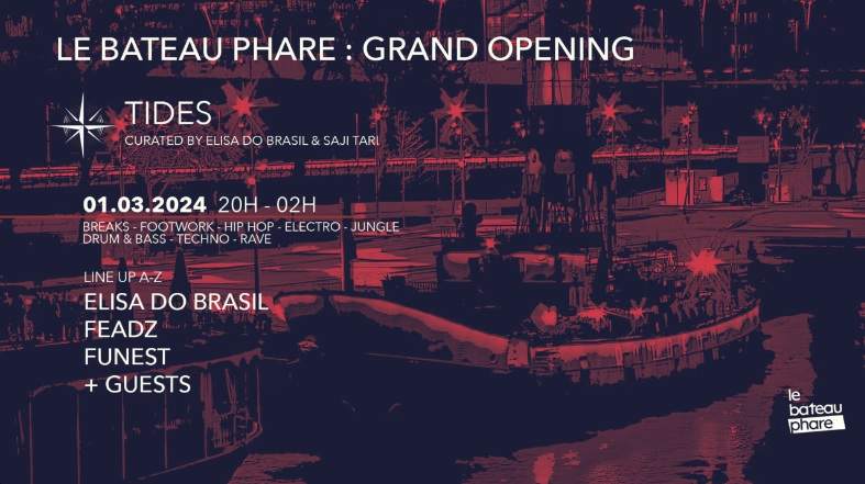 Le Bateau Phare grand openin g: Elisa Do Brasil, Feadz & more - フライヤー裏