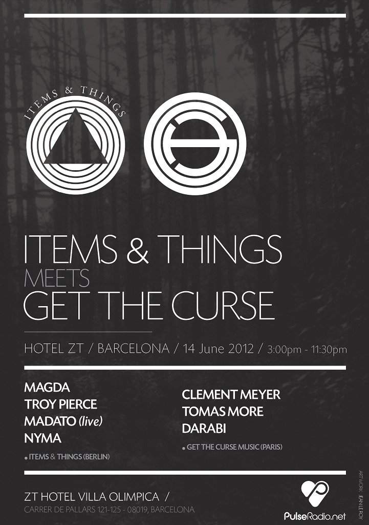 Items & Things Meets Get the Curse - フライヤー表
